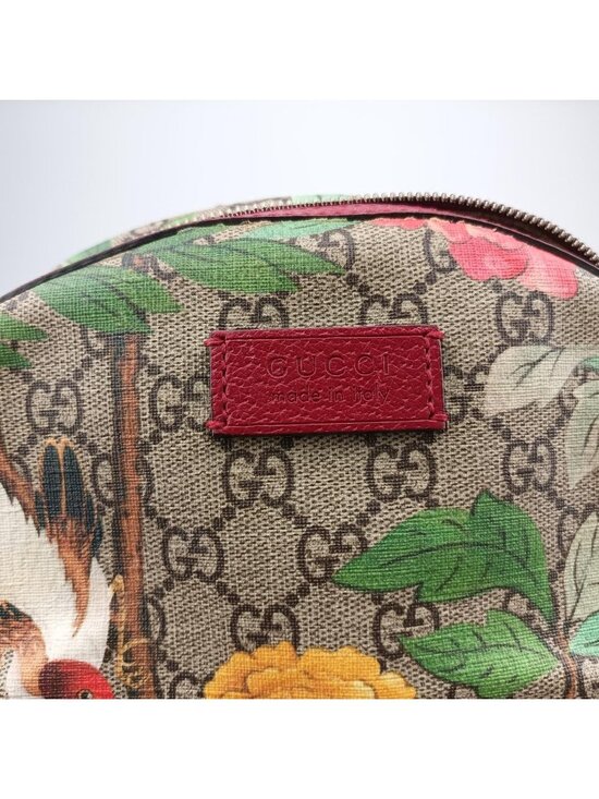 Gucci GG Supremutian Beige Multicolor Canvas Leather Backpack main image 11